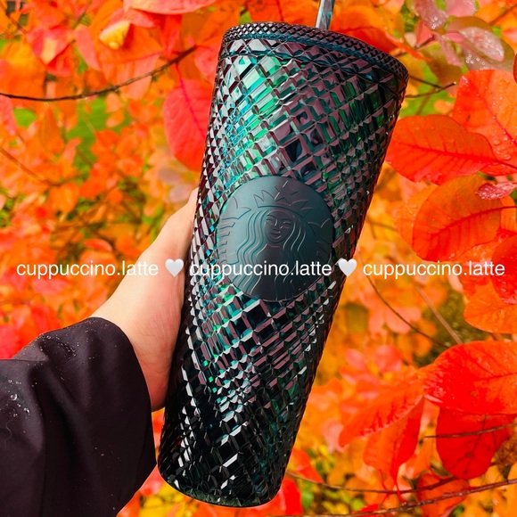 Starbucks Accessories - 🎄NEW✨Starbucks 2021 Holiday Evergreen Diamond Emerald Cut Jewel Bling Tumbler